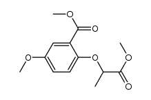 5-methoxy-2-(1-methoxycarbonyl-ethoxy)-benzoic acid methyl ester Structure