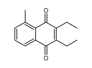 2,3-diethyl-5-methylnaphthalene-1,4-dione结构式