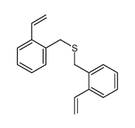 1-ethenyl-2-[(2-ethenylphenyl)methylsulfanylmethyl]benzene Structure