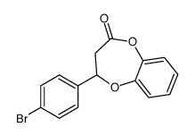 2-(4-bromophenyl)-2,3-dihydro-1,5-benzodioxepin-4-one Structure