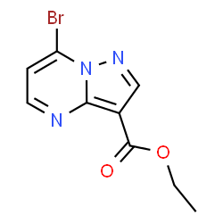 7-溴吡唑并[1,5-a]嘧啶-3-羧酸乙酯结构式