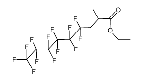 Ethyl 2-methyl-4,4,5,5,6,6,7,7,8,8,9,9,9-tridecafluorononanoate Structure