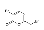 3-bromo-6-(bromomethyl)-4-methylpyran-2-one Structure