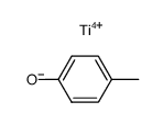 p-cresol, titanium tetrakis-(4-methyl-phenolat), orthotitanic acid tetra-p-tolyl ester Structure
