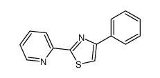 4-phenyl-2-pyridin-2-yl-1,3-thiazole结构式
