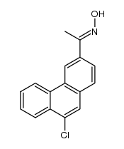 (E)-3-Acetyl-9-chlorophenanthrene oxime Structure