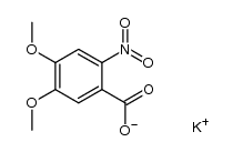 potassium 4,5-dimethoxy-2-nitrobenzoate Structure