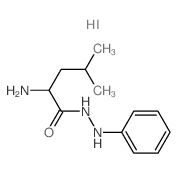 Leucine,2-phenylhydrazide, monohydriodide, L- (8CI) Structure