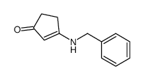 3-(benzylamino)cyclopent-2-en-1-one结构式