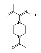 (1E)-1-(4-acetylpiperazin-1-yl)-1-hydroxyiminopropan-2-one结构式