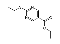 ethyl 2-(ethylthio)pyrimidine-5-carboxylate结构式