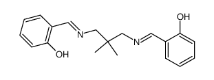 N,N'-bis(salicylidene)-2,2-dimethyl-1,3-diaminopropane Structure