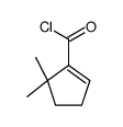 (9ci)-5,5-二甲基-1-环戊烯-1-羰酰氯结构式