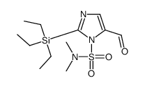 5-formyl-N,N-dimethyl-2-triethylsilylimidazole-1-sulfonamide Structure