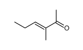 trans-3-methyl-3-hexen-2-one结构式