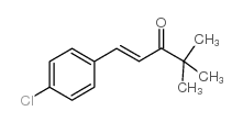 1-(4-氯苯基)-4,4-二甲基-1-戊烯-3-酮结构式