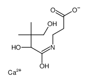 calcium,3-[[(2R)-2,4-dihydroxy-3,3-dimethylbutanoyl]amino]propanoate Structure