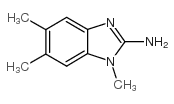 (9ci)-1,5,6-三甲基-1H-苯并咪唑-2-胺结构式