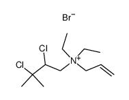 allyl-(2,3-dichloro-3-methyl-butyl)-diethyl-ammonium, bromide Structure