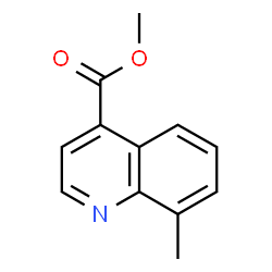 8-甲基喹啉-4-羧酸甲酯结构式