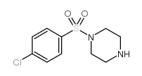 1-(4-氯苯磺酰基)-哌嗪结构式