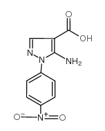 5-氨基-1-(4-硝基苯基)-1H-吡唑-4-羧酸结构式
