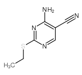 4-AMINO-2-(ETHYLTHIO)-5-PYRIMIDINECARBONITRILE Structure