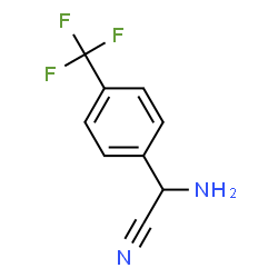 2-amino-2-(4-(trifluoromethyl)phenyl)acetonitrile Structure