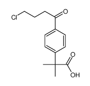 2-[4-(4-氯-丁基)-苯基]-2-甲基-丙酸结构式