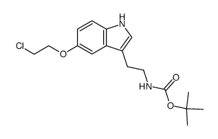 N-BOC-serotonin 2-chloroethyl ether Structure