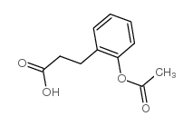 3-(2-乙酰氧基苯基)丙酸结构式