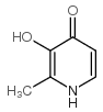 3-羟基-2-甲基吡啶-4(1H)-酮结构式