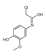 2-chloro-N-(4-hydroxy-3-methoxyphenyl)acetamide Structure