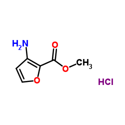 3-氨基呋喃-2-甲酸甲酯盐酸盐结构式
