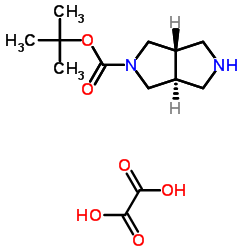(3as,6as)-rel-八氢吡咯并[3,4-c]吡咯-2-羧酸叔丁酯结构式