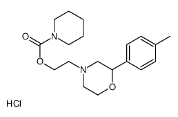 2-[2-(4-methylphenyl)morpholin-4-yl]ethyl piperidine-1-carboxylate,hydrochloride Structure