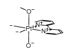 [Pt(OH)(OMe)Me2(2,2′-bipyridine)] Structure