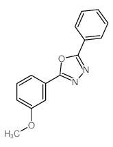 2-(3-methoxyphenyl)-5-phenyl-1,3,4-oxadiazole结构式