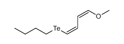 (1Z,3Z)-1-butyltelluro-4-methoxy-1,3-butadiene Structure