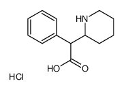 ALPHA-苯基-2-哌啶乙酸盐酸盐结构式