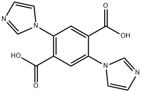 2,5-二(1H-咪唑-1-基)对苯二酸;2,5-DI-1H-咪唑-1-基-1,4-苯二甲酸结构式