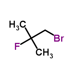1-Bromo-2-fluoro-2-methylpropane structure