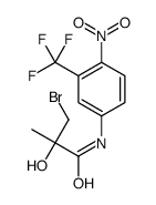 3-Bromo-2-hydroxy-2-methyl-N-[4-nitro-3-(trifluoromethyl)phenyl]p ropanamide Structure