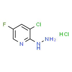 3-Chloro-5-fluoro-2-hydrazinylpyridine hydrochloride Structure