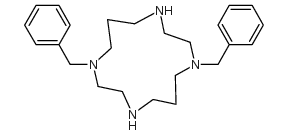 1,8-联苄基-1,4,8,11-四氮环十四烷结构式