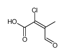 (Z)-2-chloro-3-methyl-4-oxobut-2-enoic acid结构式