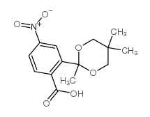 4-Nitro-2-(2,5,5-trimethyl-[1,3]dioxan-2-yl)-benzoic acid Structure