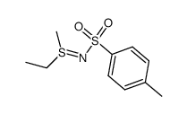 S-ethyl-S-methyl-N-(toluene-4-sulfonyl)-sulfimide结构式
