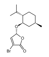 5-(R)-<(1R,2S,5R)-(-)-menthyloxy>-3-bromo-2(5H)-furanone Structure