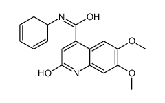 1,2-Dihydro-6,7-dimethoxy-2-oxo-N-phenyl-4-quinolinecarboxamide结构式